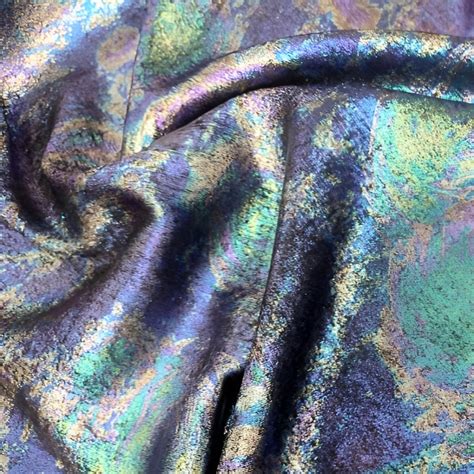 Rainbow Foil Fabric | Ajay Goel Textiles