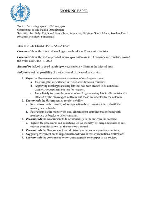 Image result for Working Paper Example