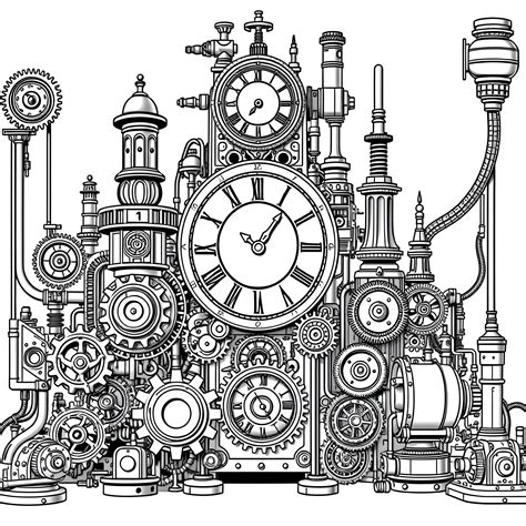 Image result for Adult Coloring Pages Machine. Time