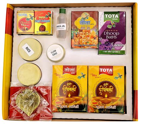 TOTA Diwali Pooja Kit with All Puja Samagri Items Deepavali Puja Kit ...