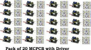 NIHAKA ELECTRONICS PACK OF 20 9W MCPCB Led Raw Material WITH LED HPF ...