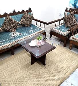 AVRIAN Engineered Wood & Square Glass Top Center Coffee Table with 1 ...