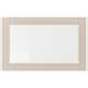 SINDVIK glass door, light grey-beige/clear glass, 60x38 cm (231/2x15 ...