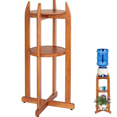 Buy Natural Solid Wood Water Dispenser Floor Stand(32.8" Hight-11.2 ...