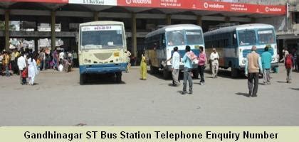 Gandhinagar ST Bus Station Telephone Enquiry Number - Depot Information ...