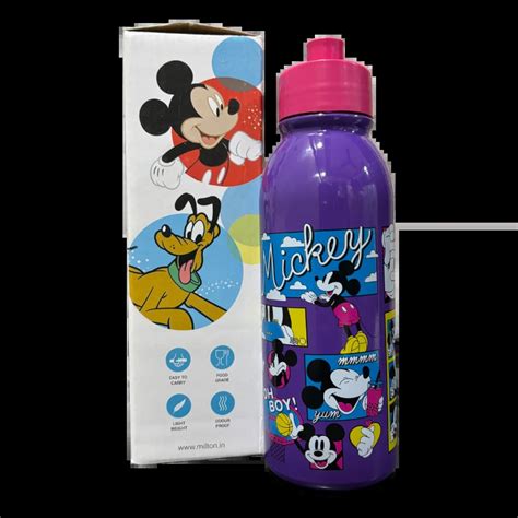 Stainless Steel Milton Bottle Caper 750 670ml Mickey Mouse Purple