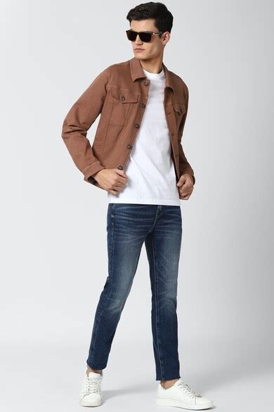 Buy Men Brown Solid Casual Jacket Online - 662929 | Peter England
