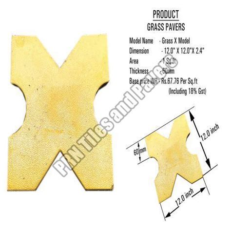 X Shape Grass Paver Block Manufacturer Exporter Supplier from Tenkasi India
