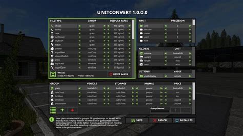 Image result for FS19 Unit Convert Mod