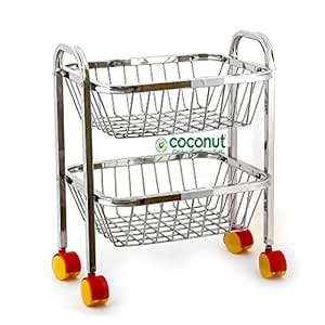 coconut Ceaser Stainless Steel Fruit & Vegetable 4 Stand Kitchen ...