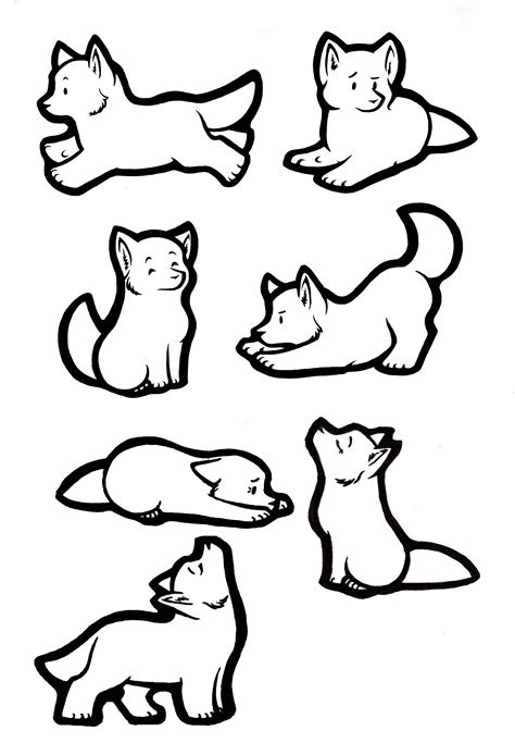 Wolf Pup Pictures To Draw