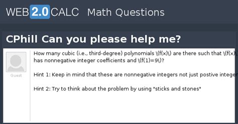 View question - CPhill Can you please help me?
