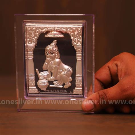 999 Silver 3D Laddu Gopal 5" – onesilver.in