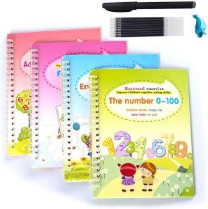 TOYVISION 4 Magic Writing & Drawing Books Kit Calligraphy Books ...