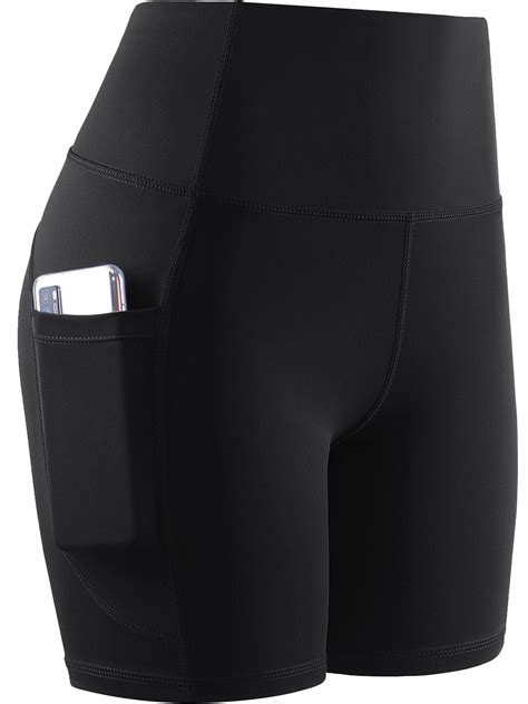 Cadmus Women's High Waist Yoga Shorts, Tummy Control, Moisture Wicking ...