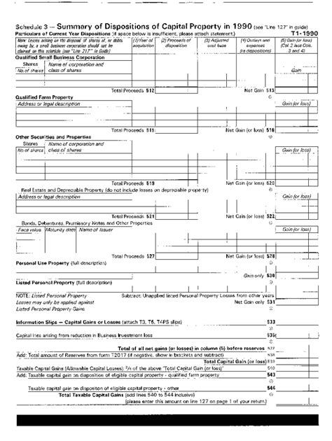 Fillable Online 5003-S3 Schedule 3 - Nova Scotia - T1 General 1990 ...