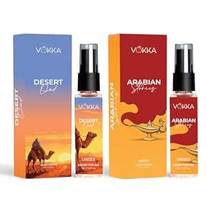 Buy Vokka Desert Oud & Arabian Stories 16 ml | Pack of 2 x 8ml Arabic ...