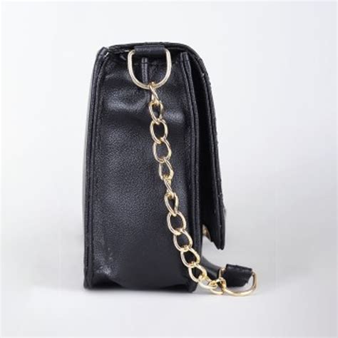 PU Structured Sling Bag with Quilted