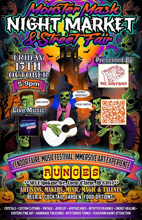 Monster Mash NIGHT MARKET & Street Fair, 303 E Spokane Ave, Coeur d ...