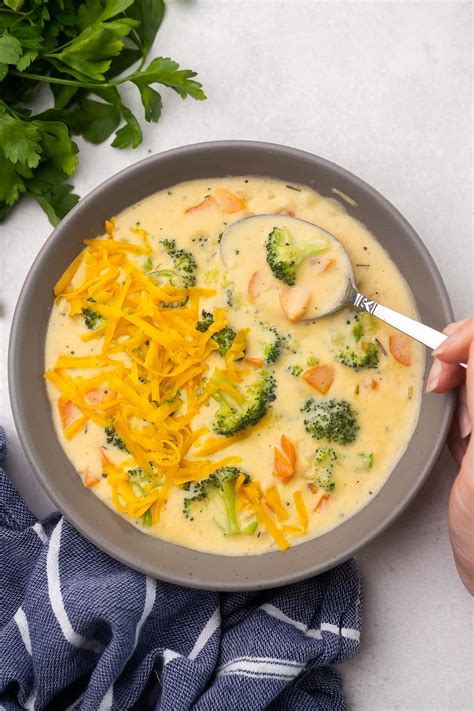 Broccoli Cheddar Soup - The Recipe Rebel [VIDEO]