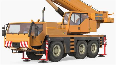 Compact Mobile Crane Liebherr With Load 3D model | 3D Molier International