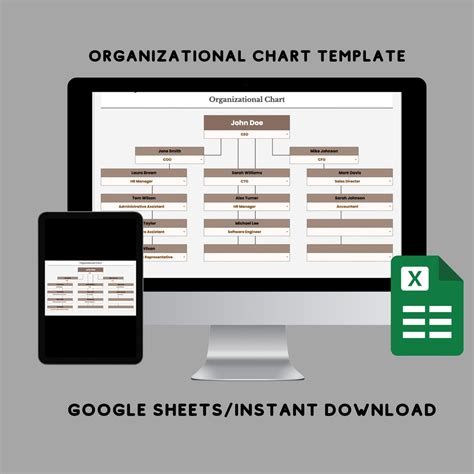 Organization Chart Template 的图像结果