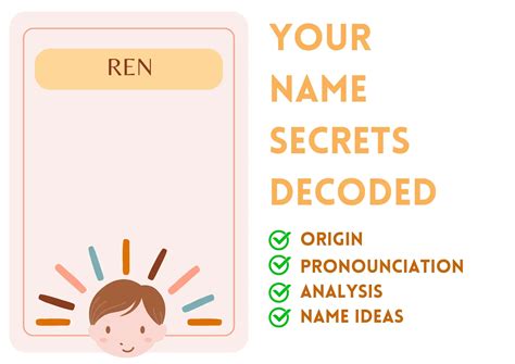 Ren - Boy Name Meaning and Pronunciation