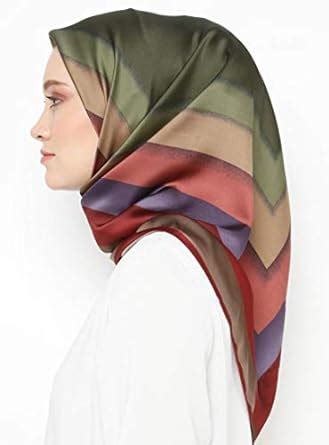Buy cloudbox Women's Premium Satin Silk Printed Square Scarf/Hijab ...