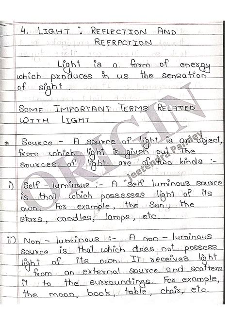 Physics Class 10 Light Notes 的图像结果