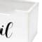 Elegant Designs Decorative Script Word Mail Organizer Box, Color: White ...