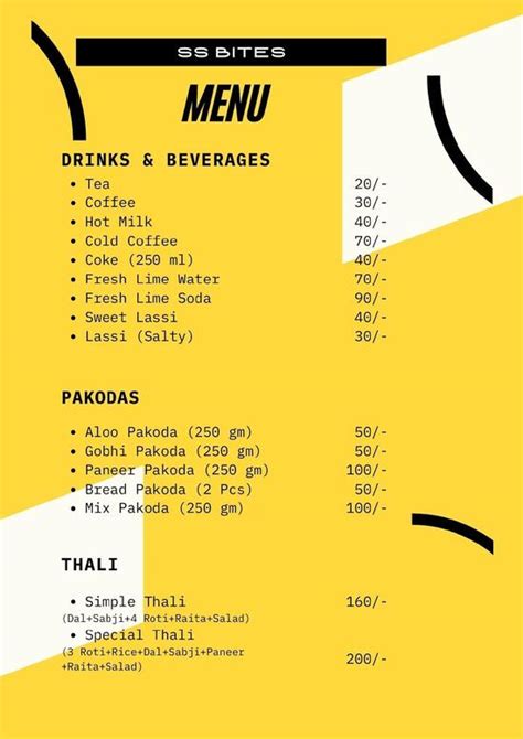 SS Bites, Kharar - Restaurant menu, prices and reviews