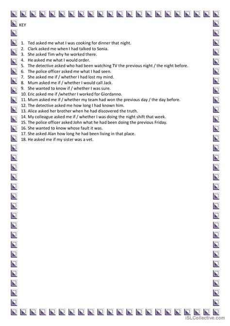 Image result for Reported Questions Ejemplos