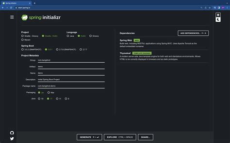 Image result for Spring Boot Project Initilizer