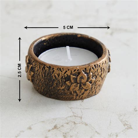 Buy Rennaisance Gold Polyresin Buddha Figurine T-Light Holder from Home ...