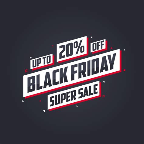 Black Friday sale banner or poster upto 20 off. Black Friday sale 20 ...
