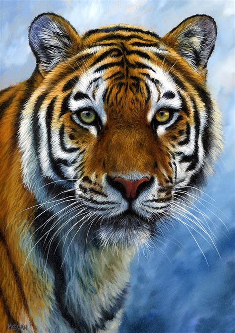 Tiger Print Painting by Jason Morgan