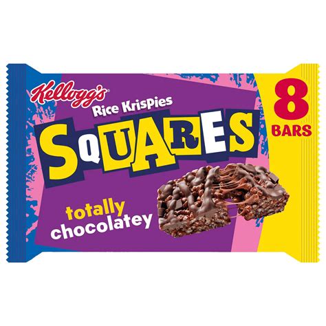 Kellogg's Rice Krispies Squares Delightfully Chocolatey Snack Bars ...