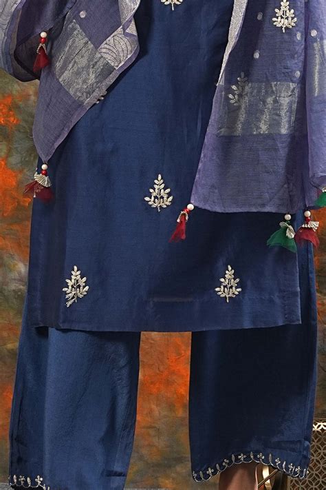 Raj - Midnight Blue Suit Set – Saatvikei