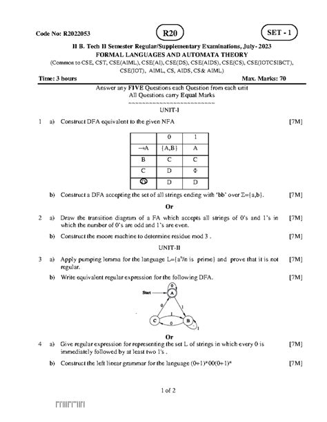 FLAT previous question papers - |''|'||||''|'''|||'| II B. Tech II ...