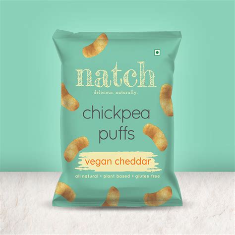 chickpea puffs - vegan cheddar (large pack - 65g) – natch