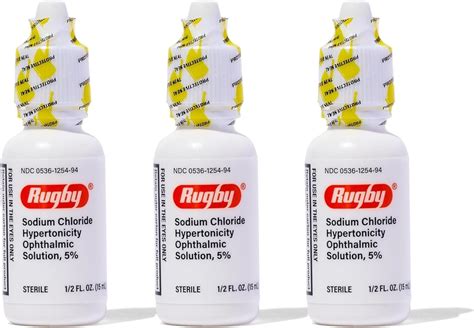 Amazon.com: Rugby Sodium Chloride Hypertonicity Ophthalmic Eye Solution ...