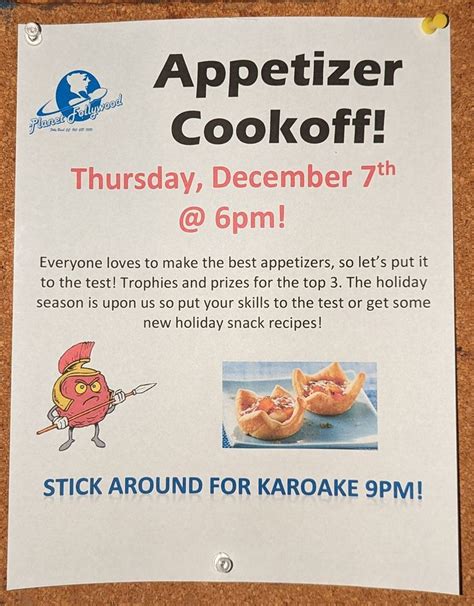 Appetizer Cook-Off , Planet Follywood, Folly Beach, 7 December 2023 ...