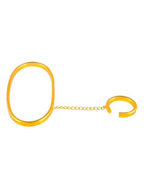 Buy Gold Plated Palm Band With Ring for Women Online at Silvermerc ...