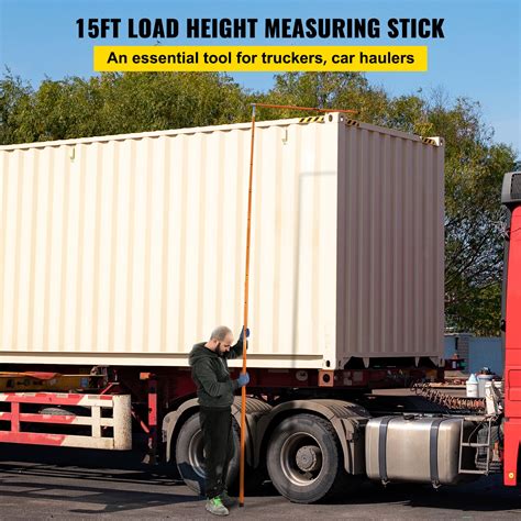 Buy VEVOR Truck Height Measuring Stick 15 ft Height Measuring Stick ...
