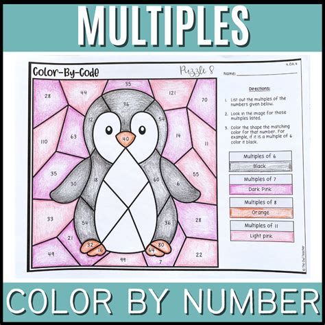 Multiples Color By Number Activity | Made By Teachers