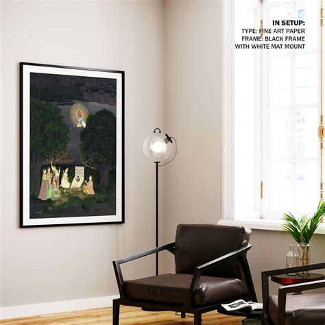 Women worshiping: Buy Classical Indian Miniature Paintings – Dessine Art