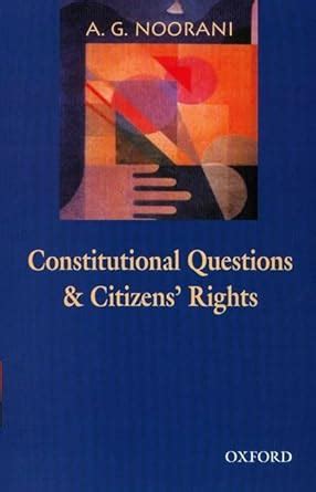 Buy Constitutional Questions and Citizens Rights: An Omnibus Comp ...