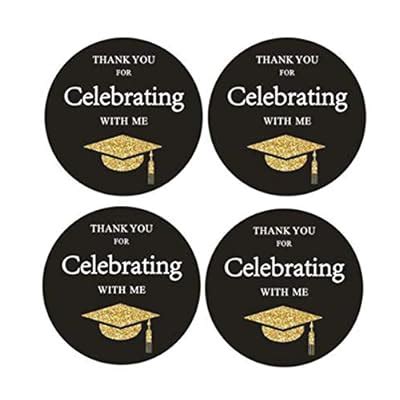 2 Round 50 Pack Graduation Stickers Graduation India | Ubuy