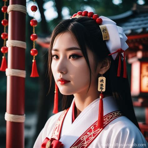 shrine_maiden_costume Prompts | Stable Diffusion Online