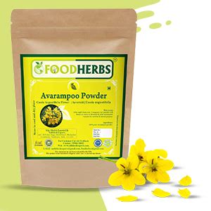 Foodherbs Avarampoo Powder | 200g | Pure Senna Flower Powder for Skin ...